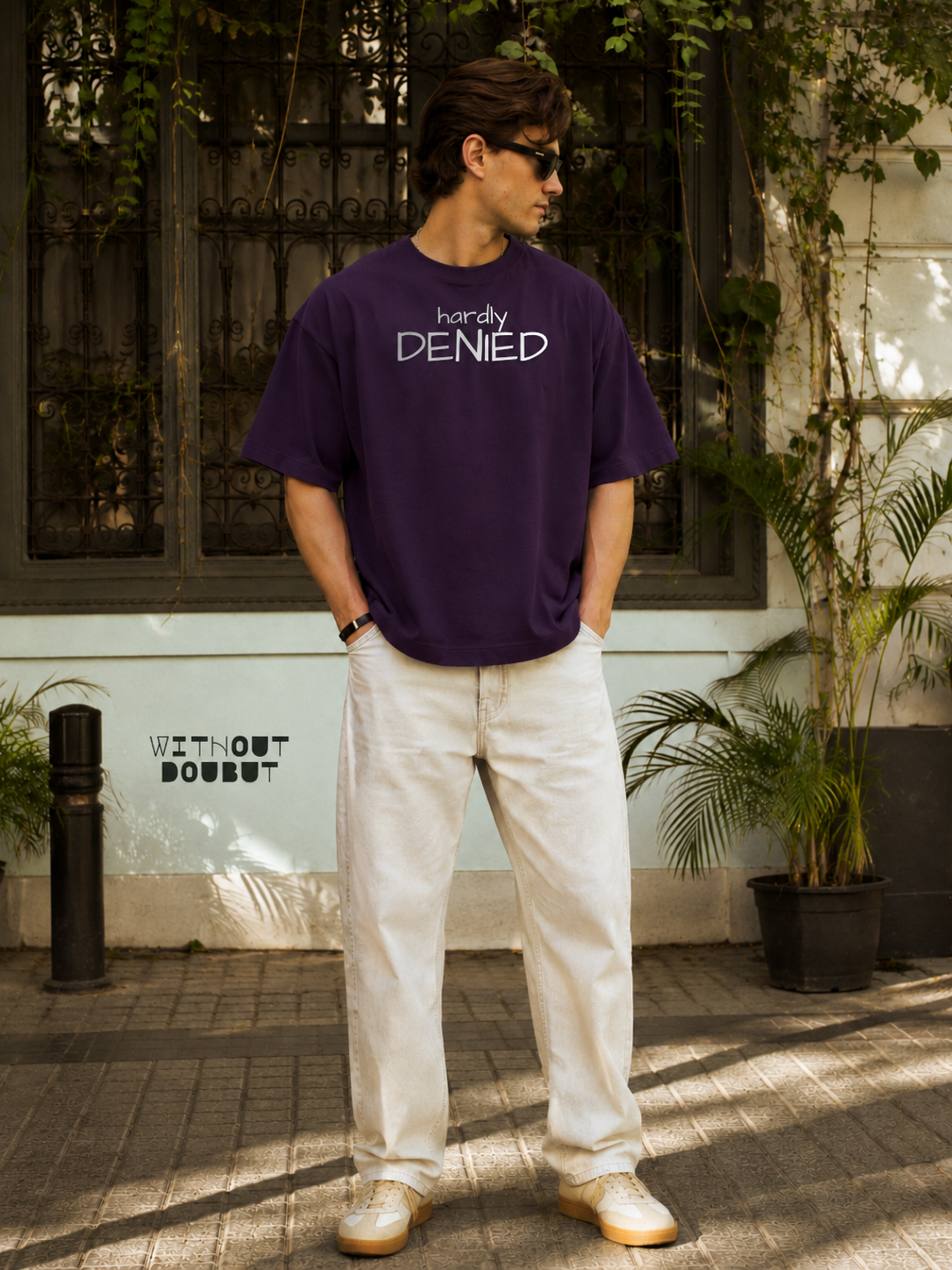Hardly Denied Oversized T-Shirt – Midnight Purple