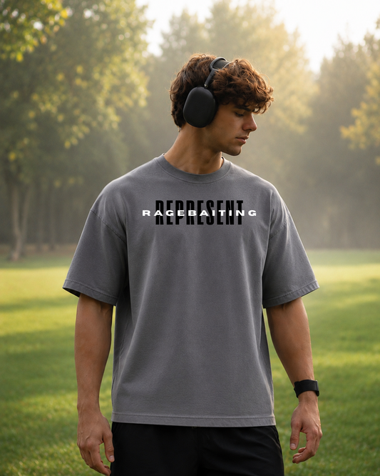 Refuse to Rage Oversized Boxy-Fit T-Shirt for Men