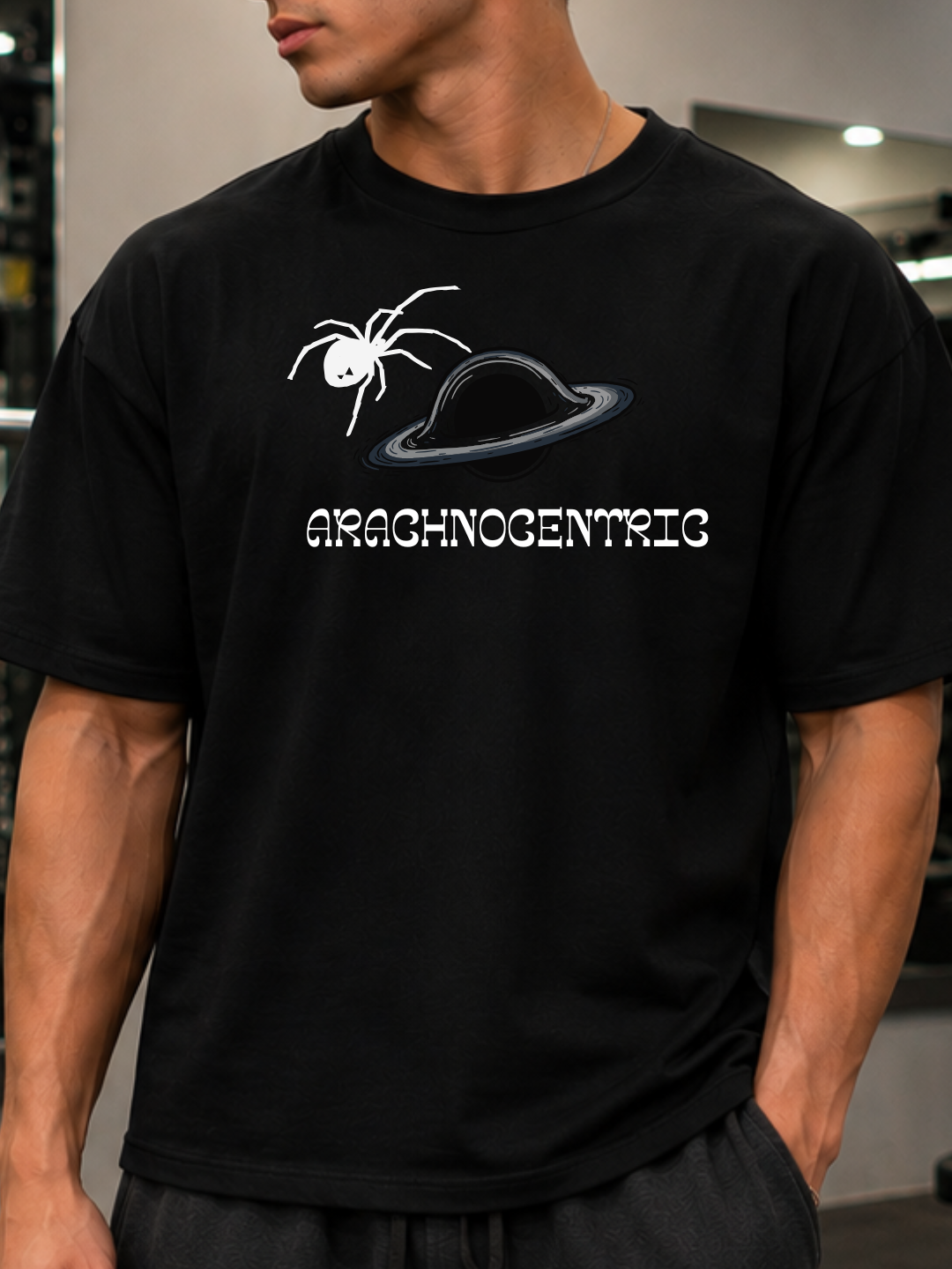 Arachnocentric Oversized T-Shirt – Black