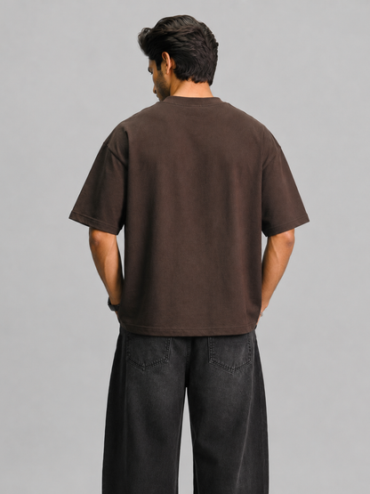 Exquisite Energy Oversized T-Shirt – Dark Truffle