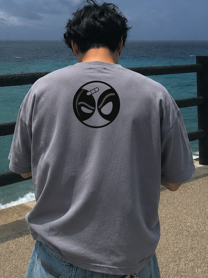 VR Signature Oversized T-Shirt – Steel Grey