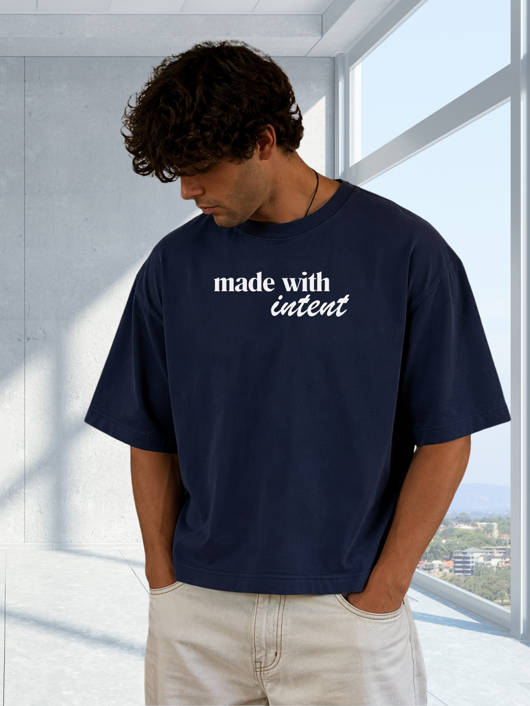 Can't Flirt But I Can Make Coffee for You Oversized Boxy-Fit T-Shirt