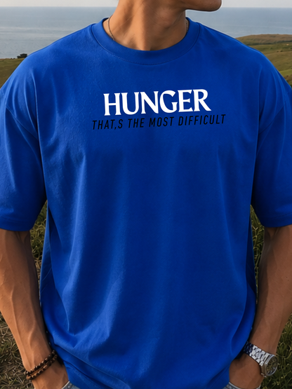Hunger Oversized T-Shirt – Royal Blue