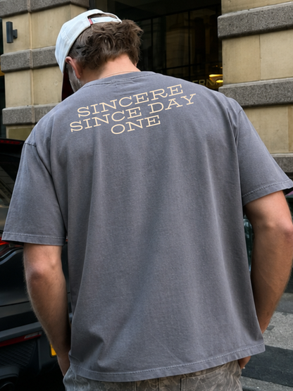 VAIREN "Heart Felt" Oversized T-Shirt – Washed Grey