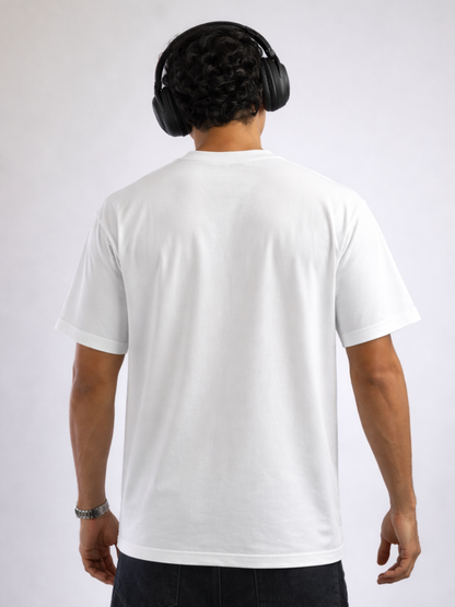 VAIREN "Brain Illusion" Oversized T-Shirt – White