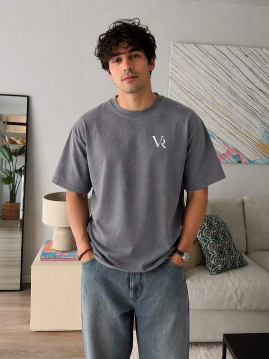 I'm Done Oversized Boxy-Fit T-Shirt for Men – Grey