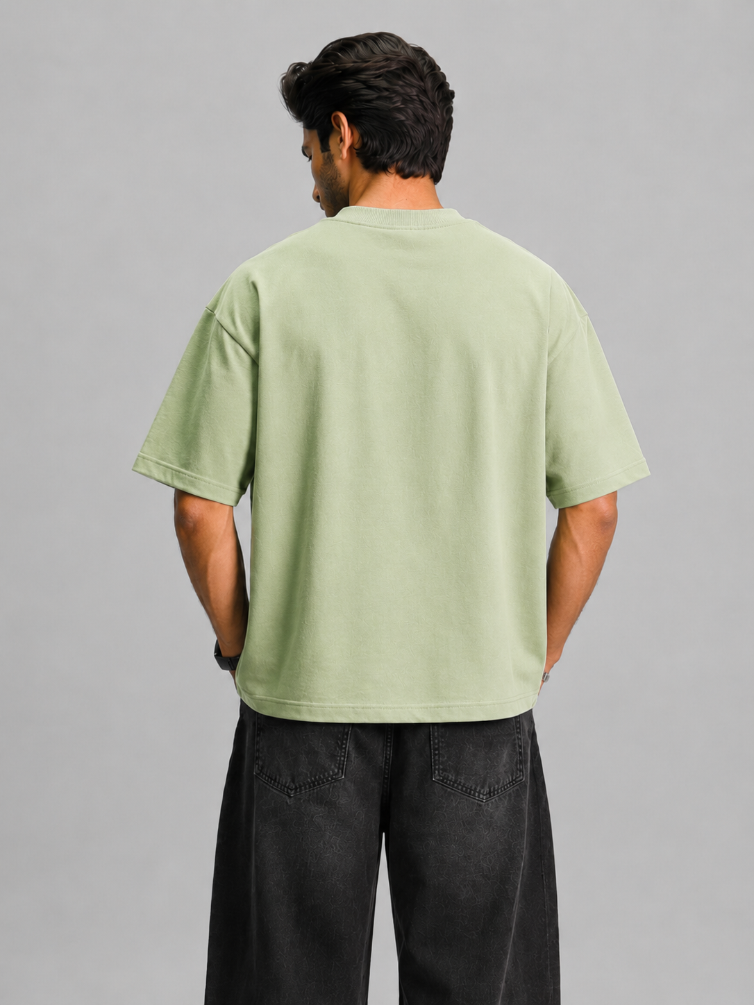 Exquisite Energy Oversized T-Shirt- pistachio
