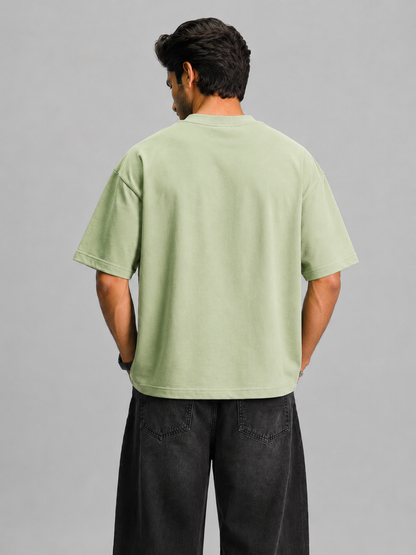 Exquisite Energy Oversized T-Shirt- pistachio