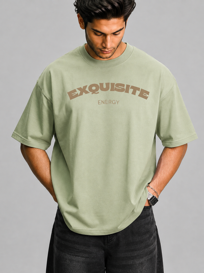 Exquisite Energy Oversized T-Shirt- pistachio