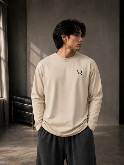 VAIREN Signature Logo Full Sleeve T-Shirt for Men